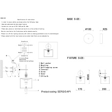 Бра Crystal Lux Sergio AP1 Gold 1