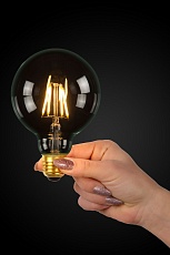 Лампа светодиодная Lucide E27 7W 2700К прозрачная 49083/07/60 1