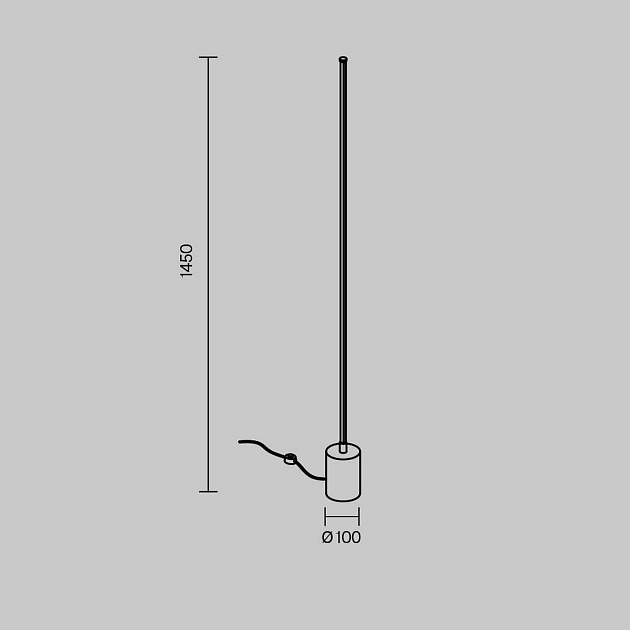 Торшер Maytoni Flow MOD147FL-L20BK1 Фото № 2