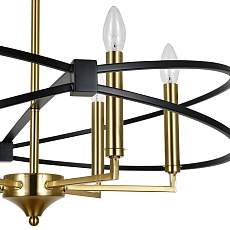 Подвесная люстра Indigo Trionfo V10020/6R Black V000487 1