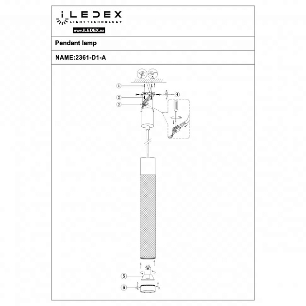 Подвесной светильник iLedex Delta 2366-1 BK+SL изображение 2 Подвесной светильник iLedex Delta 2366-1 BK+SL Фото № 2