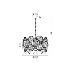 Подвесная люстра Vele Luce Sirena VL3203P08 5