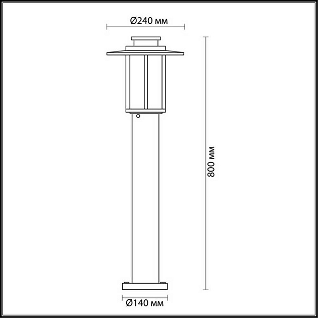 Уличный светильник Odeon Light Nature Mito 4047/1F Фото № 3