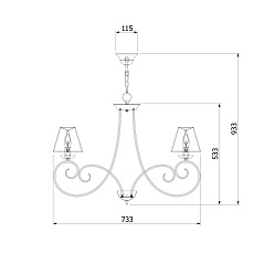 Подвесная люстра Bogates 280/8 1