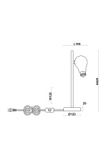 Настольная лампа Freya Evidence FR5372TL-01BS 1