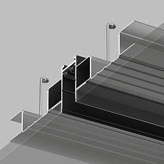 Шинопровод встраиваемый однофазный Denkirs Smart Hide TR2013-BK 2