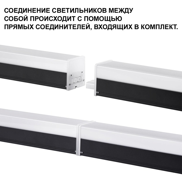 Линейный светодиодный светильник Novotech Over Bits 359110 изображение 3 Линейный светодиодный светильник Novotech Over Bits 359110 Фото № 3