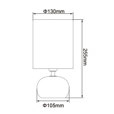 Настольная лампа Uniel UML-B307 E14 Silver/White UL-00012423 1