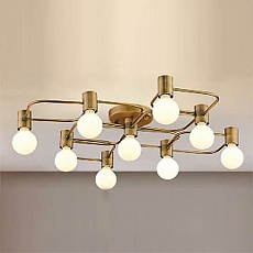 Потолочная люстра Italline Vega PL 6088/9 bronze 1