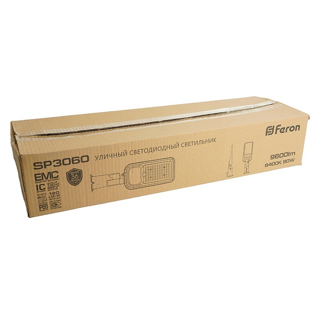 Уличный светодиодный консольный светильник Feron SP3060 48686 изображение 3 Уличный светодиодный консольный светильник Feron SP3060 48686 Фото № 3
