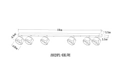 Спот Arte Lamp Amaks A8028PL-6WH 1