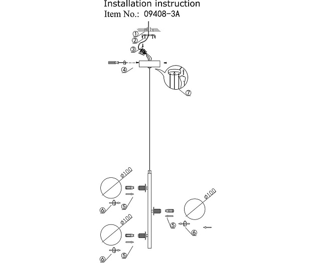 Подвесная люстра Kink Light Иона 09408-3A,19 Фото № 2