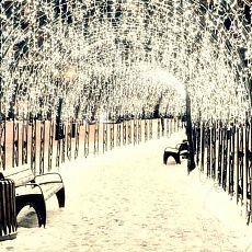 Уличная светодиодная гирлянда Ardecoled бахрома 230V теплый белый ARD-Edge-Classic-2400X600-Black-88Led-Pulse Warm 034915 1