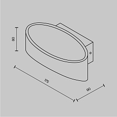 Настенный светодиодный светильник Maytoni Trame C806WL-L5B 1
