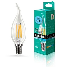 Лампа светодиодная Camelion E14 7W 4500K LED7-CW35-FL/845/E14 13455