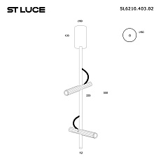 Подвесной светодиодный светильник ST Luce Lilt SL6210.403.02 1