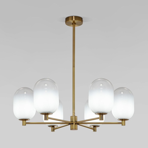 Подвесная люстра Eurosvet Loona 60161/6 латунь Фото № 1