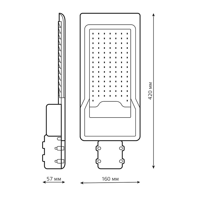 Уличный светодиодный консольный светильник Gauss Avenue 629534380 Фото № 5
