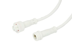 Соединительный кабель (2pin) герметичный (IP67) 2х0.35 мм² белый REXANT 11-9320 2