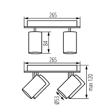 Спот Kanlux EVALO EL-4O B-SR 35697 2