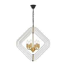 Подвесная люстра Lumina Deco Crulia LDP 8005-6 BK+MD 3