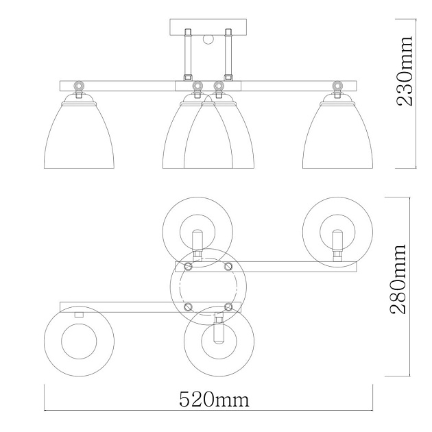 Потолочная люстра De City Тетро 673017204 изображение 4 Потолочная люстра De City Тетро 673017204 Фото № 4