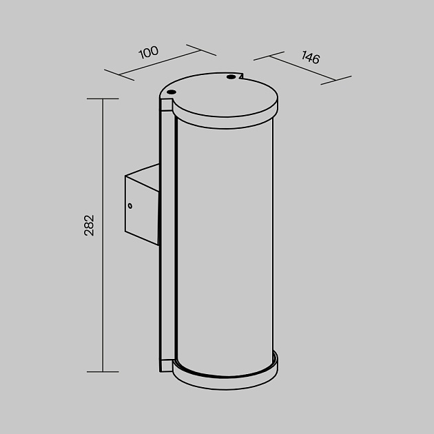 Уличный настенный светильник Maytoni Conf O451WL-01GF Фото № 2