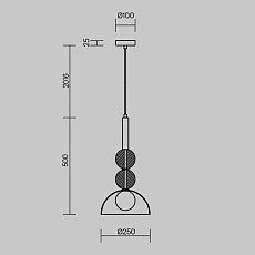 Подвесной светильник Freya Sunspot FR5482PL-01BS1 1