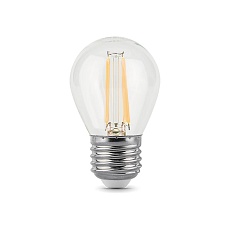 Лампа светодиодная филаментная Gauss E27 7W 2700К прозрачная 105802107 5