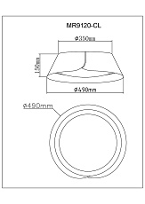 Потолочный светодиодный светильник MyFar Ceiling Cordelia MR9120-CL 1
