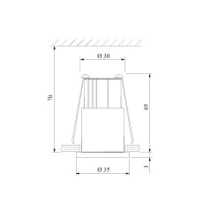 Встраиваемый светодиодный светильник Elektrostandard 15269/LED белый/сатин никель a056020 1