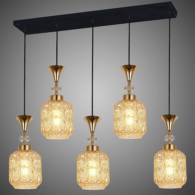 Подвесной светильник Reluce 02003-0.9-05L Amber Фото № 3