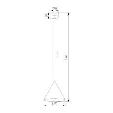 Подвесной светильник TK Lighting 10007 Cono 2
