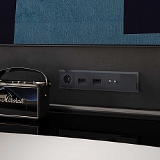 Рамка стеклянная Voltum S70 на 5 постов, (графит, стекло) VLS110507 1