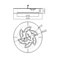 Потолочный светодиодный светильник Freya Zoticus FR6005CL-L48G 3