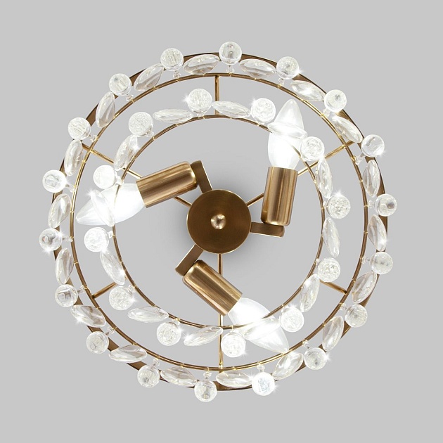 Подвесная люстра Eurosvet Sophie 60165/3 латунь Фото № 4