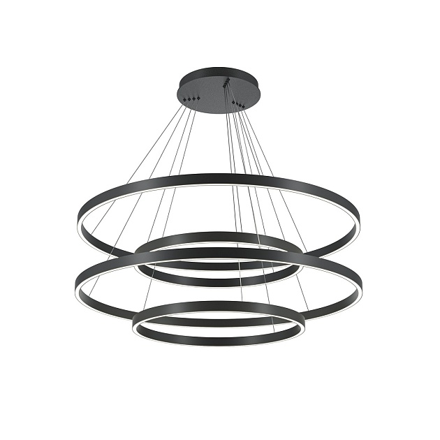 Подвесной светодиодный светильник Maytoni Rim MOD058PL-L174BK Фото № 1