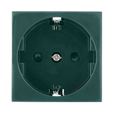 Розетка LK Studio с з/к, со шторками (зеленый) LK45 ( для выделения 