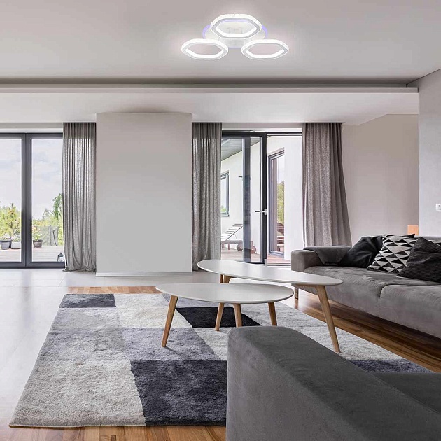 Потолочная светодиодная люстра Escada Centauri 10263/3LED BL Фото № 4