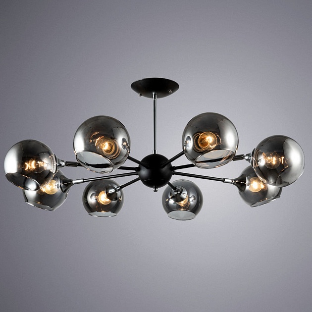 Потолочная люстра Arte Lamp Lagos A2708PL-8BK изображение 3 Потолочная люстра Arte Lamp Lagos A2708PL-8BK Фото № 3