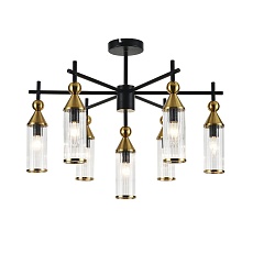 Подвесная люстра Indigo Torazzo 13037/7R Black V000528 3