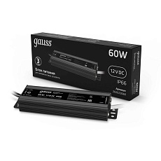 Блок питания Gauss 12V 60W IP66 8A 202023060 2