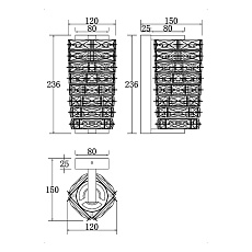 Настенный светодиодный светильник Maytoni Coil MOD124WL-L6CH3K 2