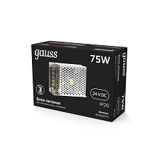 Блок питания Gauss 75W 24V IP20 202002075 4