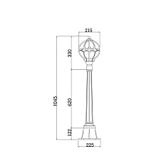 Уличный светильник Maytoni Via O023FL-01G 2