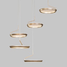 Подвесная светодиодная люстра Eurosvet Crespella 90034/6 золото 5