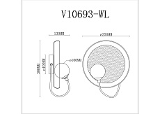 Бра Moderli Cosmi V10693-WL 1