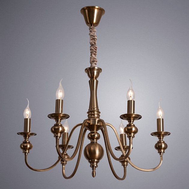 Подвесная люстра Arte Lamp Passoni A6097LM-6PB Фото № 2