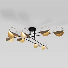 Потолочная люстра Eurosvet Grazia 70148/8 черный/золото Smart