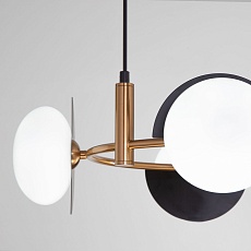 Подвесная люстра Eurosvet Moity 70150/4 черный/латунь 2